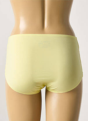 Culotte effet matière satinée jaune MARIE JO femme
