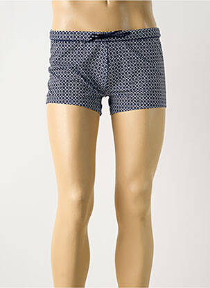 Short de bain tissage popeline bleu HOM homme