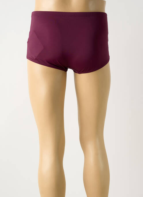 Short de bain tissage popeline violet OLYMPIA homme