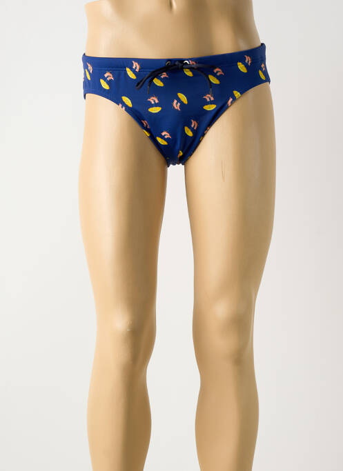 Slip de bain imprimé fantaisie bleu HOM homme
