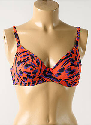 Haut de maillot de bain stretch haut soutien-gorge emboitant rouge FREYA femme