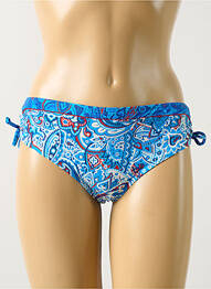 Bas de maillot de bain imprimé fantaisie culotte bleu OLYMPIA femme