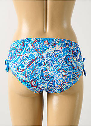 Bas de maillot de bain imprimé fantaisie culotte bleu OLYMPIA femme