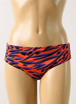 Bas de maillot de bain imprimé fantaisie culotte rouge FREYA femme
