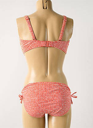 Maillot de bain 2 pièces stretch haut soutien-gorge emboitant rouge SUNFLAIR femme