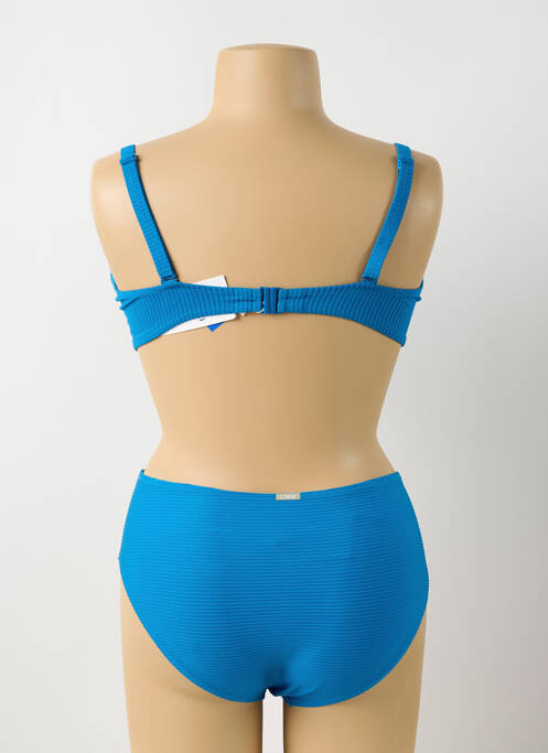 Maillot de bain 2 pièces bleu LIDEA pour femme