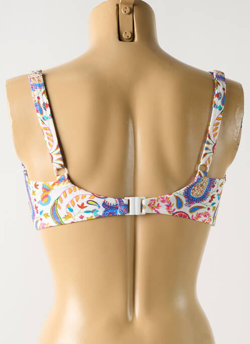 Haut de maillot de bain stretch haut soutien-gorge emboitant blanc FREYA femme