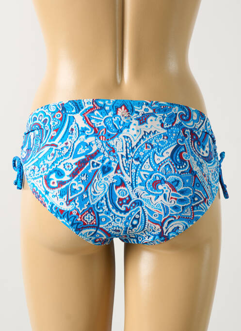 Bas de maillot de bain imprimé fantaisie culotte bleu OLYMPIA femme