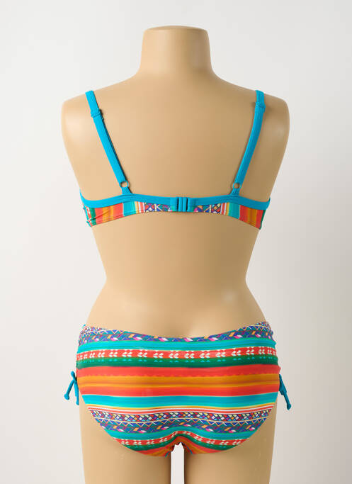 Maillot de bain 2 pièces stretch haut soutien-gorge emboitant orange SUNMARIN femme