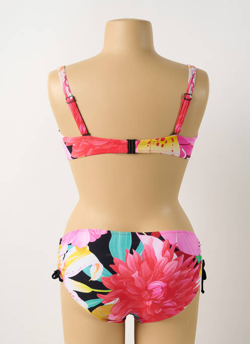 Maillot de bain 2 pièces stretch haut soutien-gorge emboitant rose SUNFLAIR femme