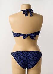 Maillot de bain 2 pièces bleu LIVIA pour femme seconde vue