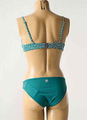 Maillot de bain 2 pièces stretch haut soutien-gorge balconnet vert OLYMPIA femme