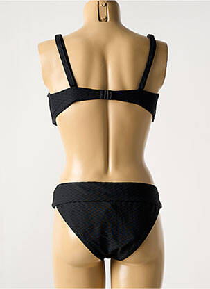 Maillot de bain 2 pièces stretch haut soutien-gorge emboitant noir OLYMPIA femme