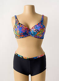 Maillot de bain 2 pièces stretch haut soutien-gorge emboitant bleu OCEAN WEAR femme
