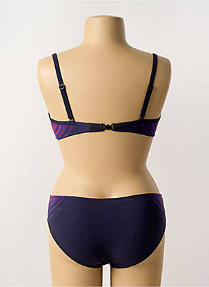 Maillot de bain 2 pièces stretch haut soutien-gorge emboitant violet SUNFLAIR femme