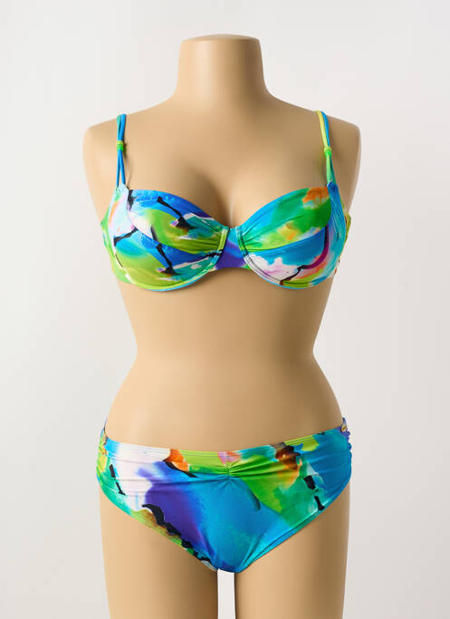 Maillot de bain 2 pièces bleu SUNFLAIR pour femme