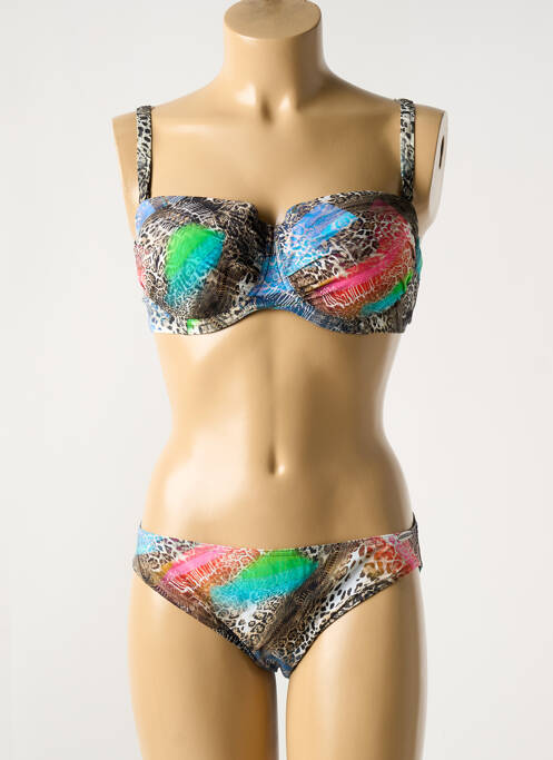 Maillot de bain 2 pièces marron SUNFLAIR pour femme