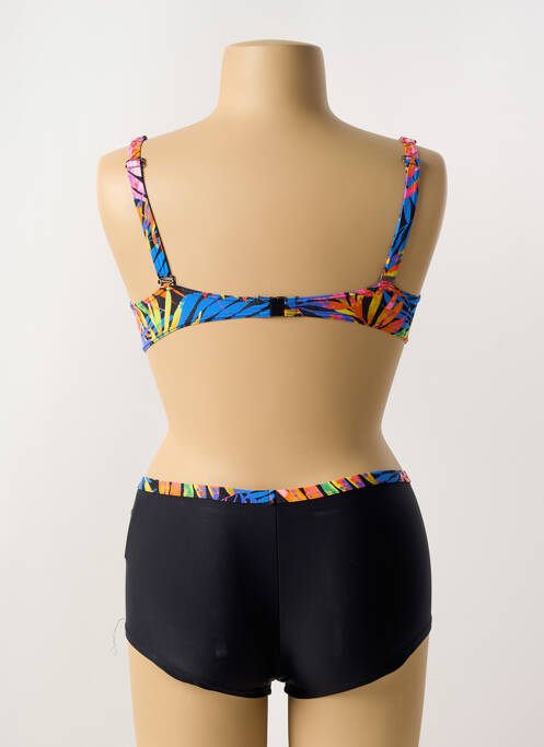 Maillot de bain 2 pièces stretch haut soutien-gorge emboitant bleu OCEAN WEAR femme