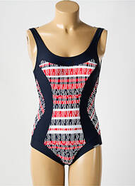 Maillot de bain 1 pièce imprimé fantaisie bleu SUNMARIN femme