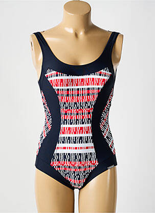 Maillot de bain 1 pièce imprimé fantaisie bleu SUNMARIN femme