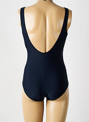 Maillot de bain 1 pièce effet matière satinée bleu SUNMARIN femme