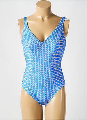 Maillot de bain 1 pièce imprimé fantaisie bleu SUNFLAIR femme