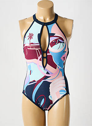 Maillot de bain 1 pièce imprimé fantaisie bleu SUNFLAIR femme