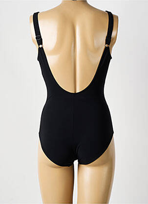 Maillot de bain 1 pièce effet matière satinée noir SUNFLAIR femme