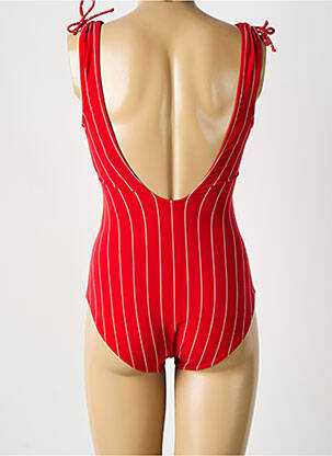 Maillot de bain 1 pièce stretch haut soutien-gorge moulé rouge SUNFLAIR femme