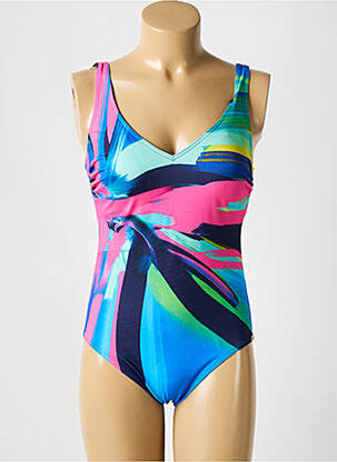 Maillot de bain 1 pièce imprimé fantaisie bleu SUNFLAIR femme