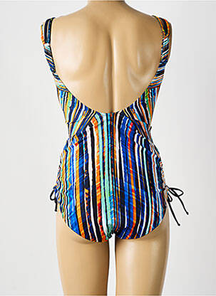 Maillot de bain 1 pièce stretch haut soutien-gorge moulé bleu SUNFLAIR femme