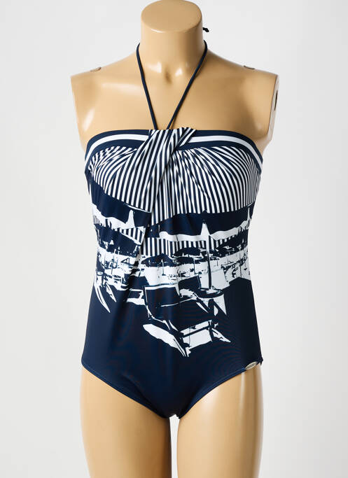 Maillot de bain 1 pièce bleu SUNFLAIR pour femme