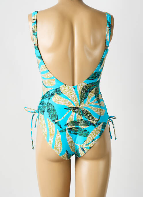 Maillot de bain 1 pièce bleu SUNFLAIR pour femme