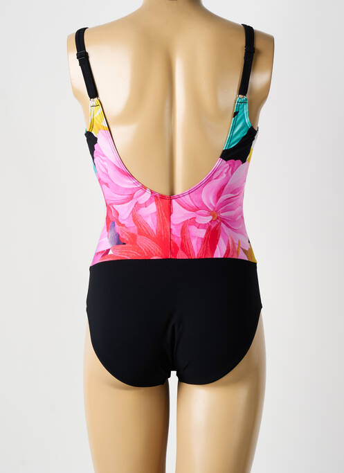 Maillot de bain 1 pièce imprimé fantaisie haut soutien-gorge moulé noir SUNFLAIR femme