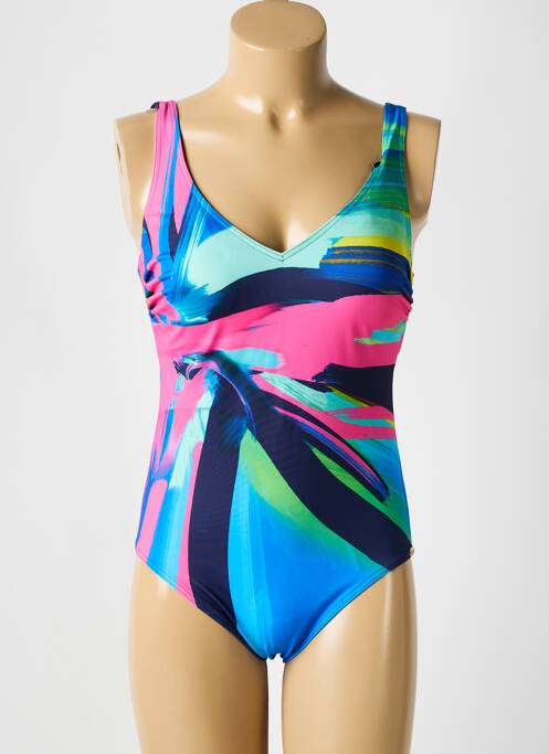 Maillot de bain 1 pièce imprimé fantaisie bleu SUNFLAIR femme
