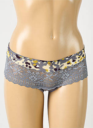 Shorty stretch gris EMPREINTE femme