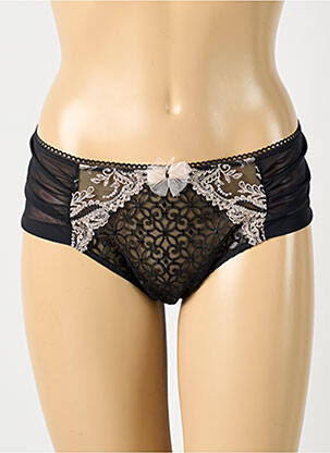 Tanga stretch noir EMPREINTE femme