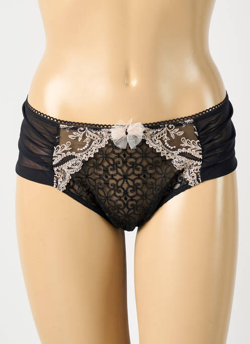 Tanga stretch noir EMPREINTE femme
