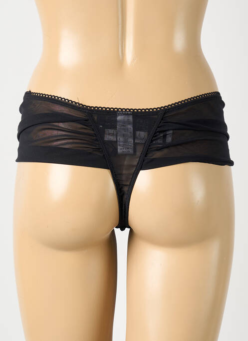 Tanga noir EMPREINTE pour femme