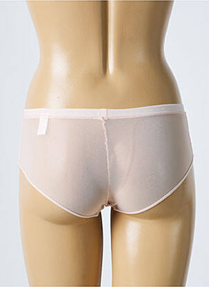 Shorty broderie dentelle de calais rose LOU femme