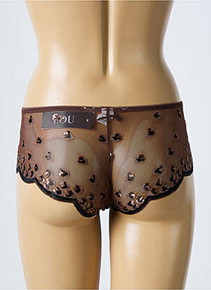 Shorty stretch marron LOU femme