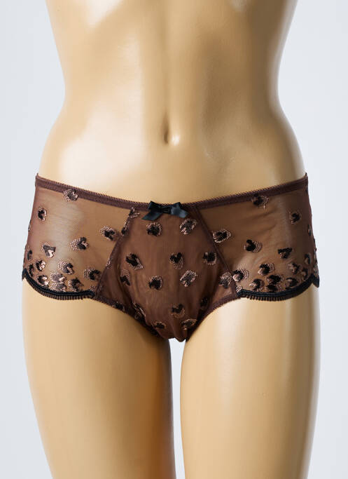 Shorty marron LOU pour femme