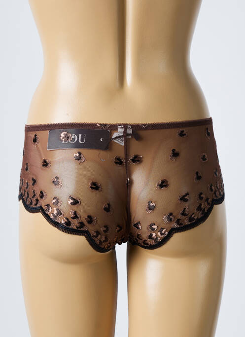 Shorty marron LOU pour femme