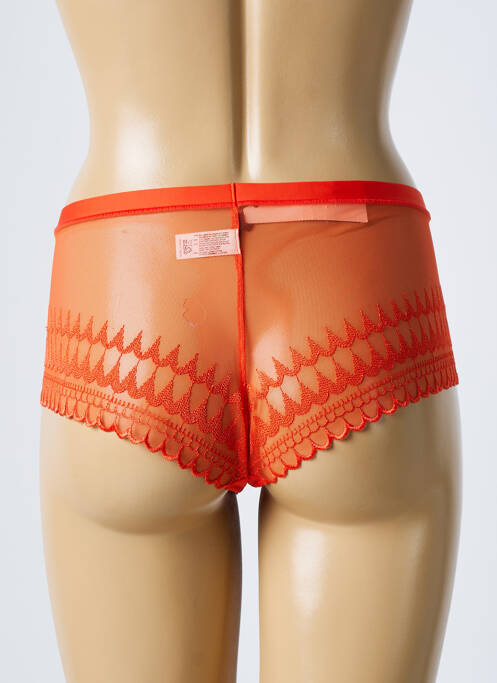 Shorty orange LOU pour femme