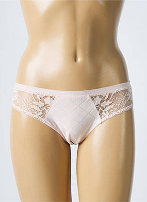 Culotte broderie dentelle de calais rose LOU femme