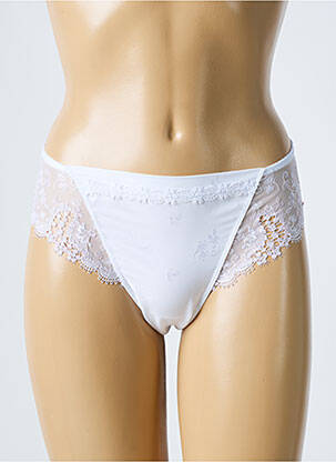 Shorty effet matière satinée blanc SIMONE PERELE femme