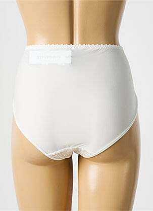 Culotte haute tissage dentelle blanc EMPREINTE femme