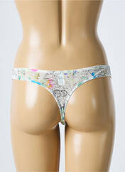 Tanga blanc LOU pour femme seconde vue