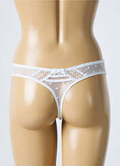 Tanga blanc LOU pour femme seconde vue