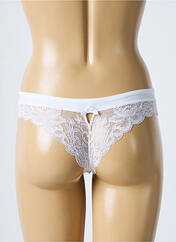 Tanga blanc LOU pour femme seconde vue